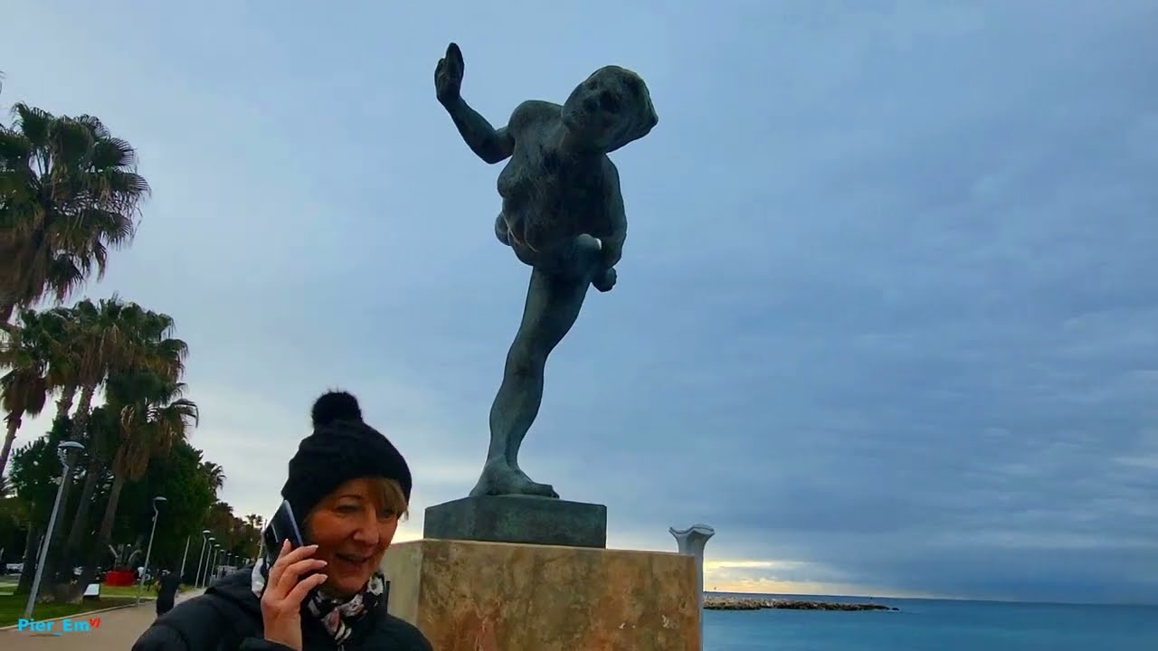 Walking Walking Tour in Cagnes-sur-Mer, France - Sea and City sounds - n1 फ्रांस