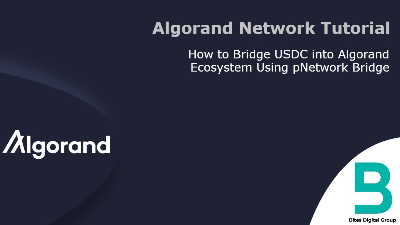 Algorand Network Tutorial: How to Bridge USDC into Algorand Using pNetwork Bridge