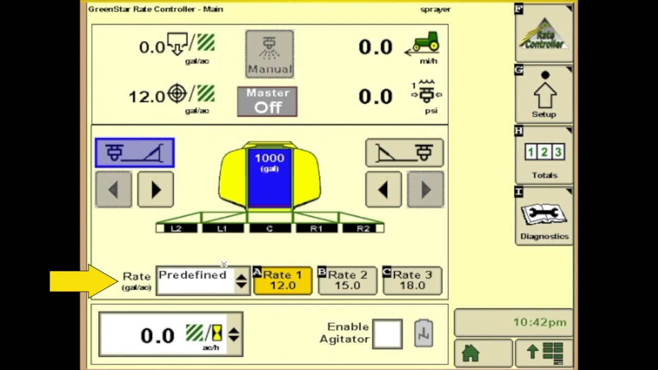 John Deere GreenStar Rate Controller