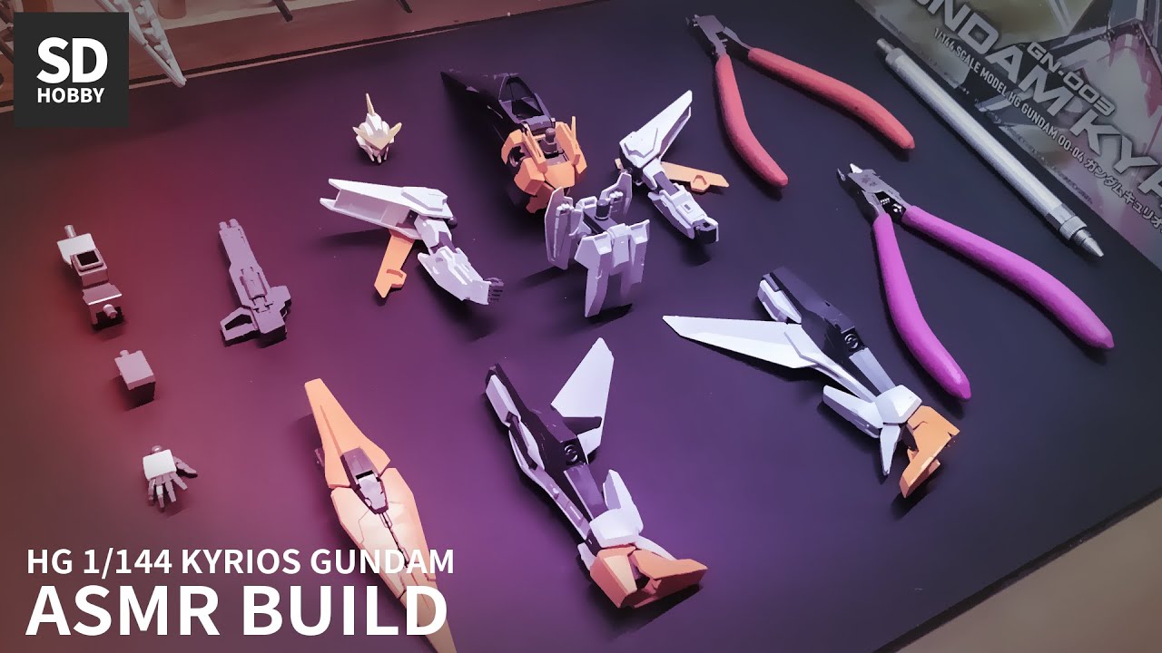 HG 1/144 건담 더블오 큐리오스 ASMR 빠른조립 - Gundam OO kyrios asmr build