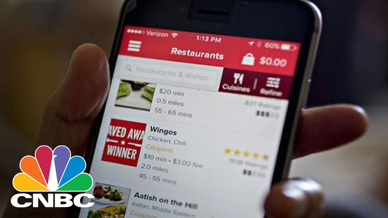 Food-Delivery Apps GrubHub, Seamless, Amazon Key, And DoorDash Hit The Big Time | CNBC