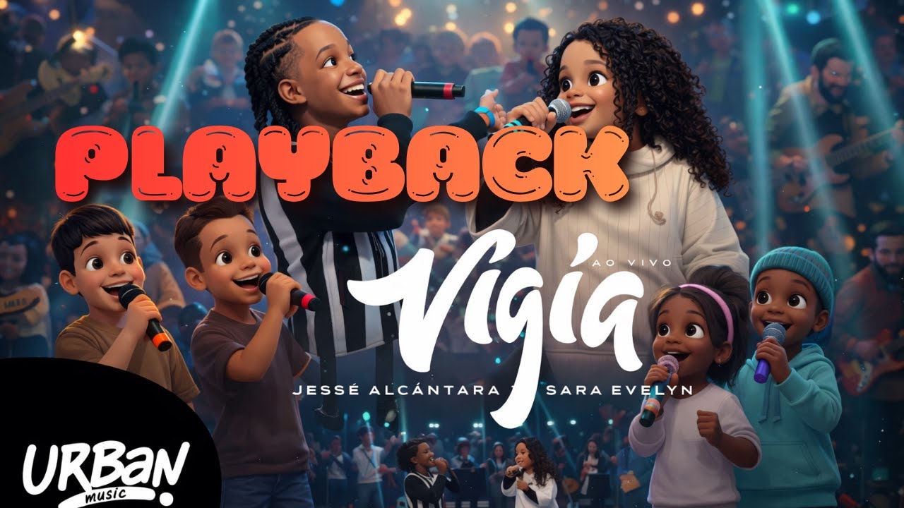 PLAYBACK VIGIA | Sara Evelyn e Jessé Alcantara Versão Kids | Louvor Infantil