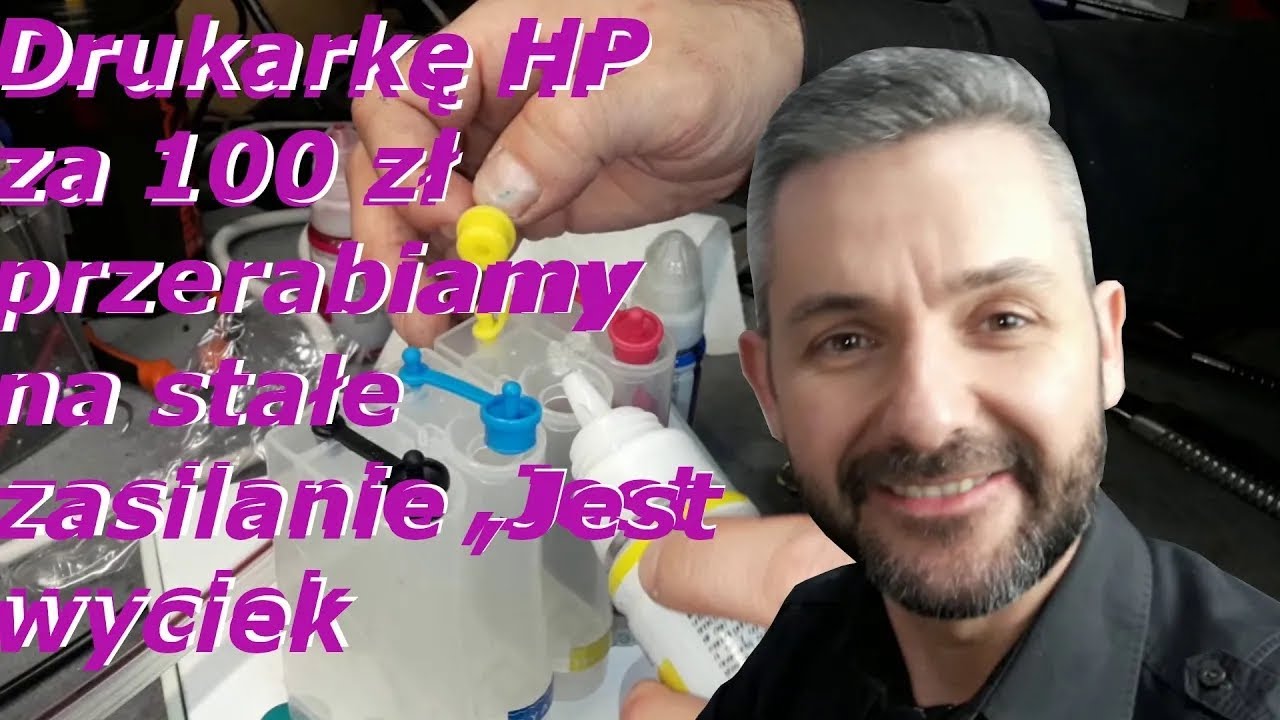 HP DESKJET 2540 🖨️ ... drukarkę za 100 zł przerabiamy na stałe zasilanie. Jest wyciek... 😔