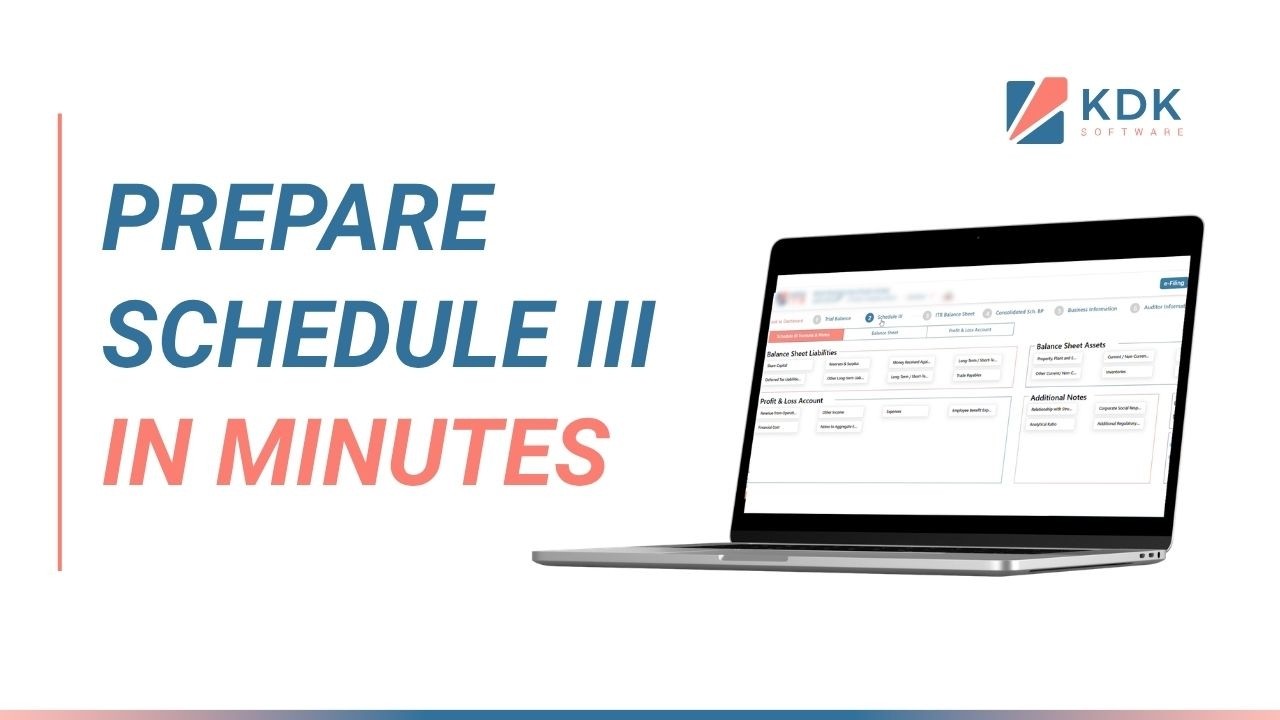 Auto Prepare Schedule III Balance Sheet & P&L | No Manual Work