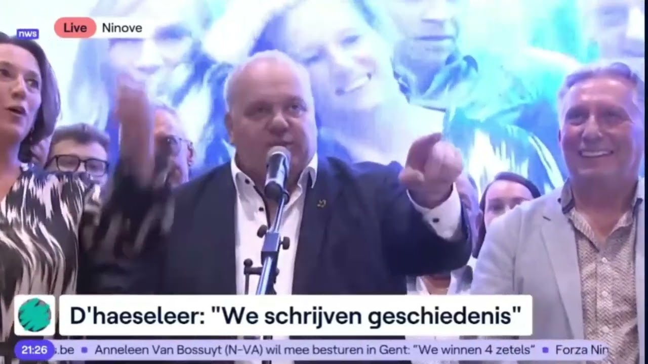 Intrede en overwinningsspeech Guy D'haeseleer Forza Ninove