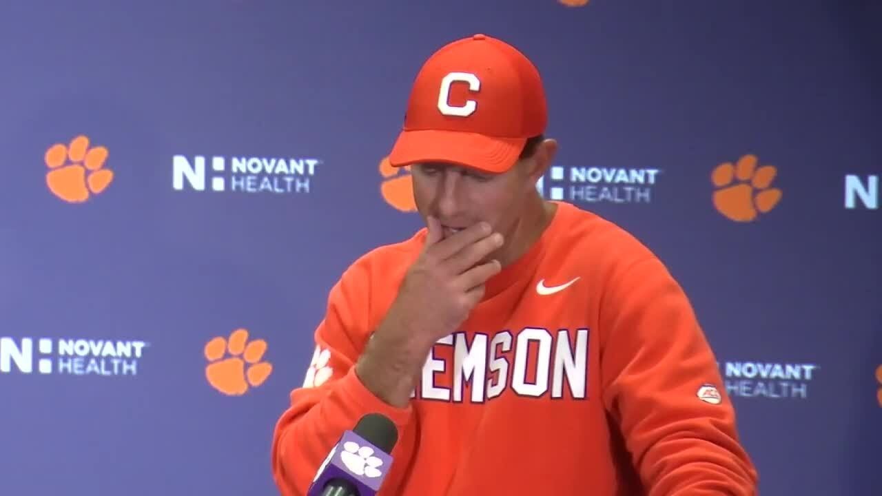 Clemson football head coach Dabo Swinney opening statement following loss to Duke