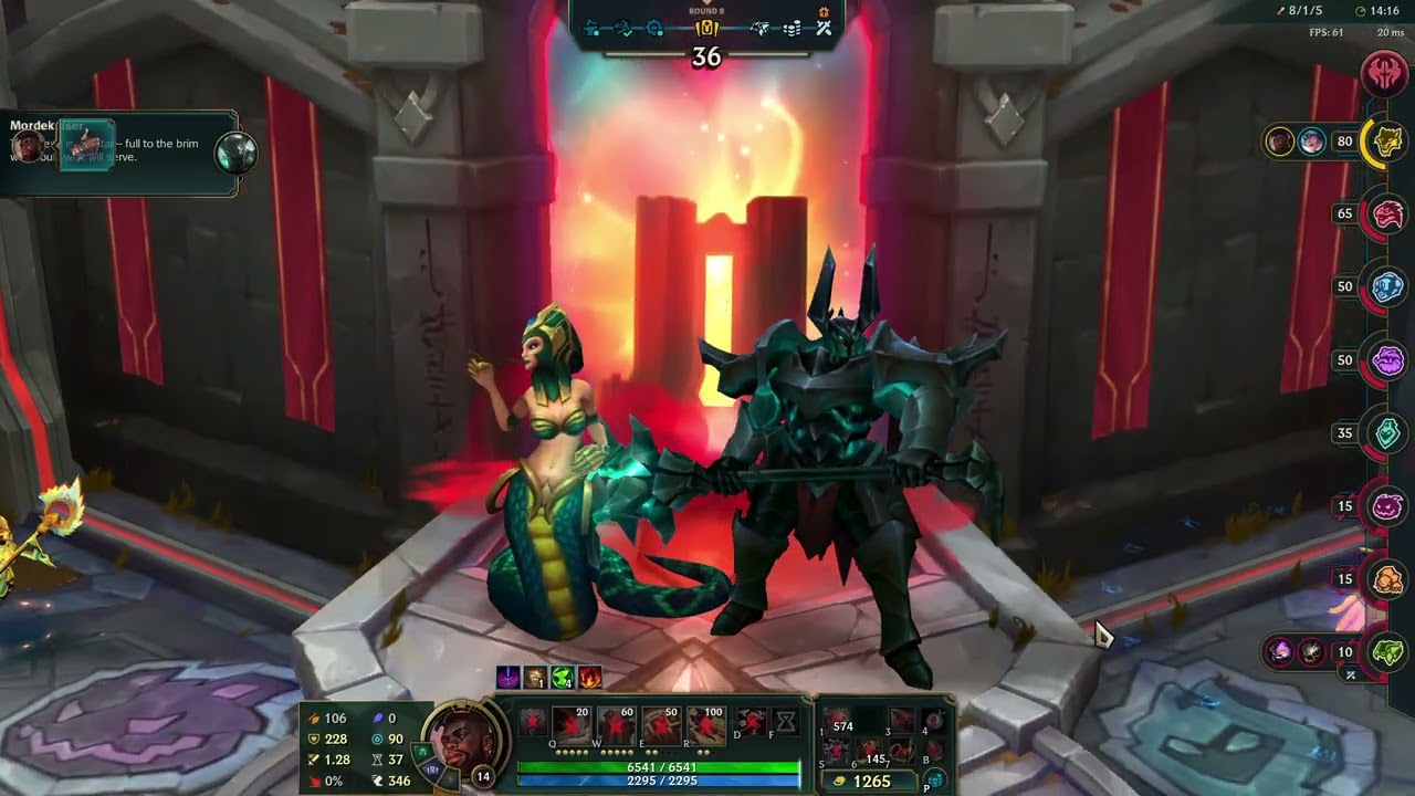 LoL Arena 3rd place K'Sante+Sona