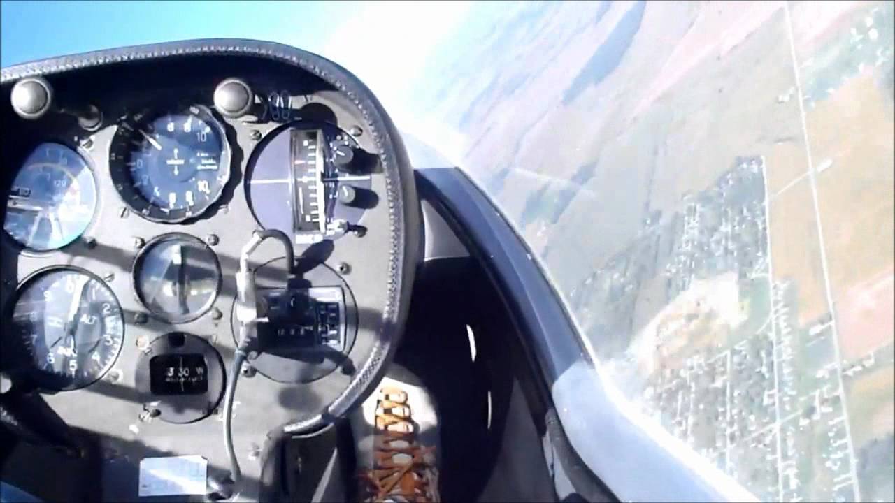 Takeoff and thermalling in a Grob 102