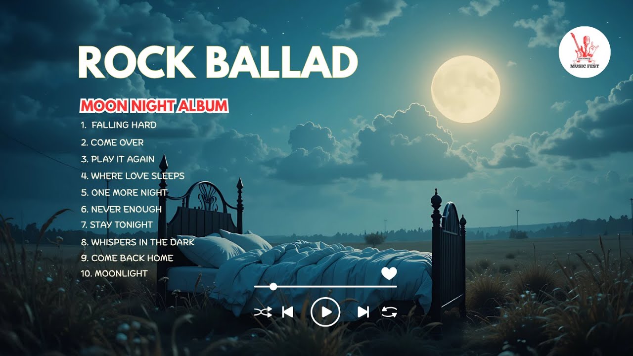Moonlight — Full Album | Rock Ballad Love Song 2025 | Love Song | 80-90s Songs