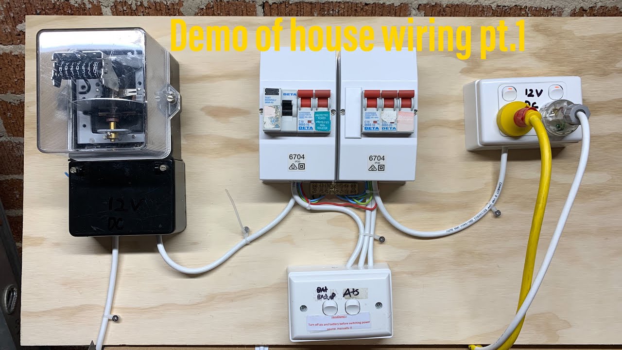 Homemade demo board of a real life switch board pt. 1