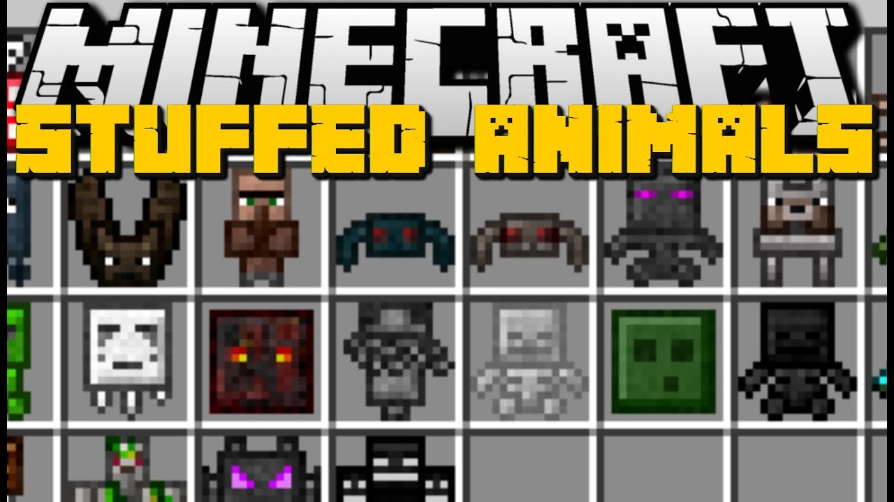 Minecraft: STUFFED ANIMALS MOD (WITHER, ENDER DRAGON, YOU & More!) Mod Showcase