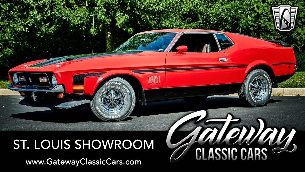 1971 Ford Mustang Mach 1 Gateway Classic Cars St. Louis  #8851