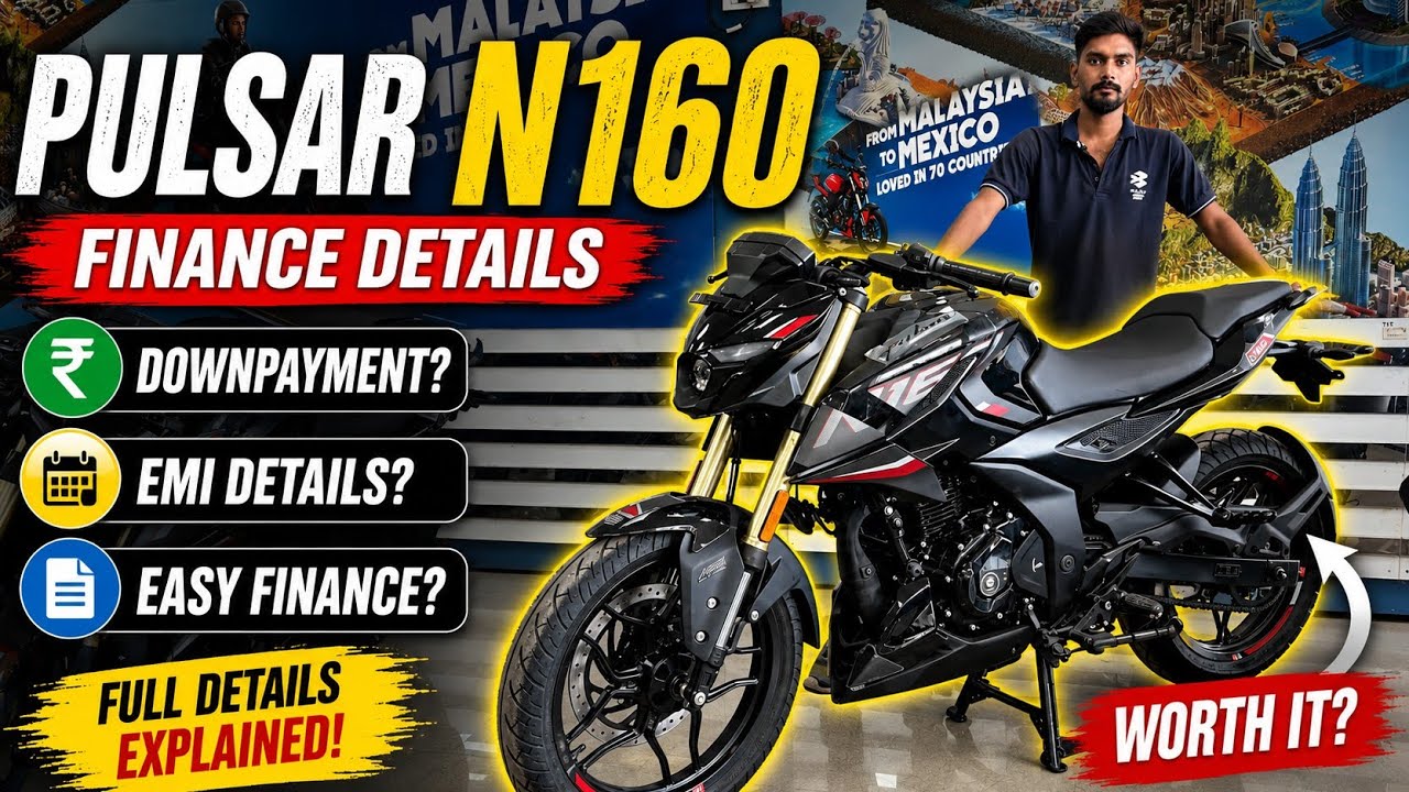 2026 Bajaj Pulsar N160 Low Downpayment Finance Offer || EMI & Interest Rate || Pulsar N160 New Price