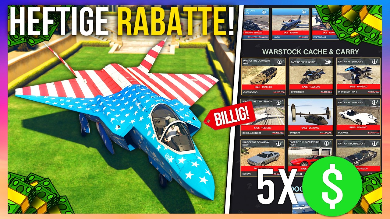 Black Friday Eventwoche in GTA 5! Gratis Yacht, B11, Raiju, Deluxo, Toreador & mehr billig!
