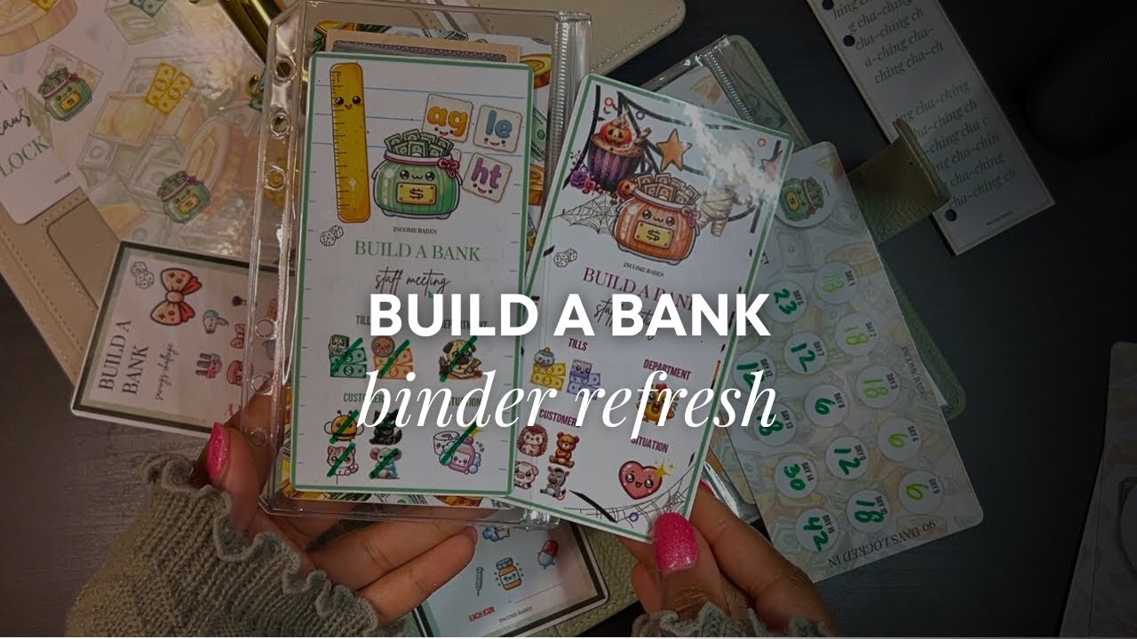 NEW BINDER REFRESH 🏦 // New Build A Bank Cycle Two and Cash Envelopes Setup✨