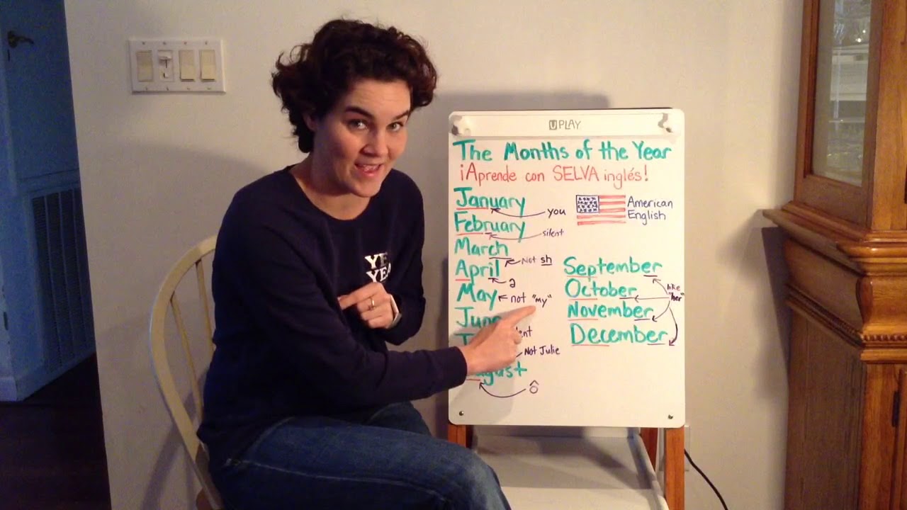 La Pronunciacion de los Meses en Ingles - Pronounce the Months of the Year in English with SELVA