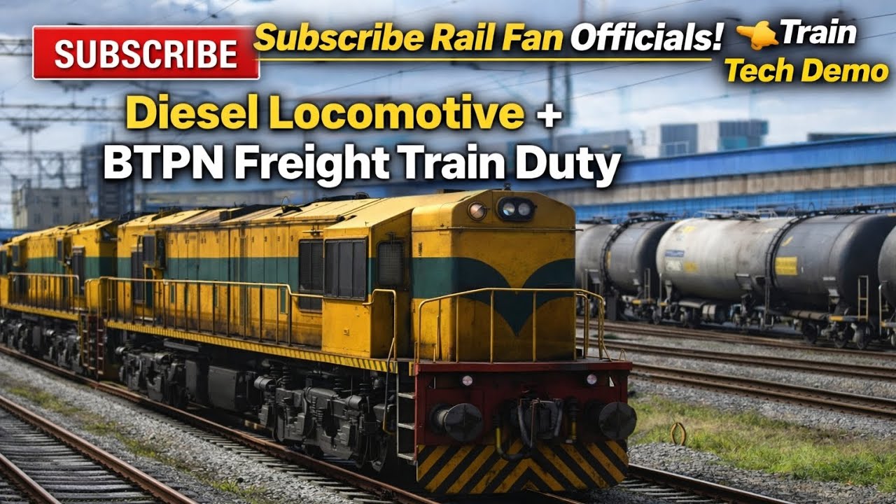 WDS6 Diesel Locomotive Heavy BTPN Freight Train 🚆 | Red Signal Stop &Train Reversal |Train Tech Demo