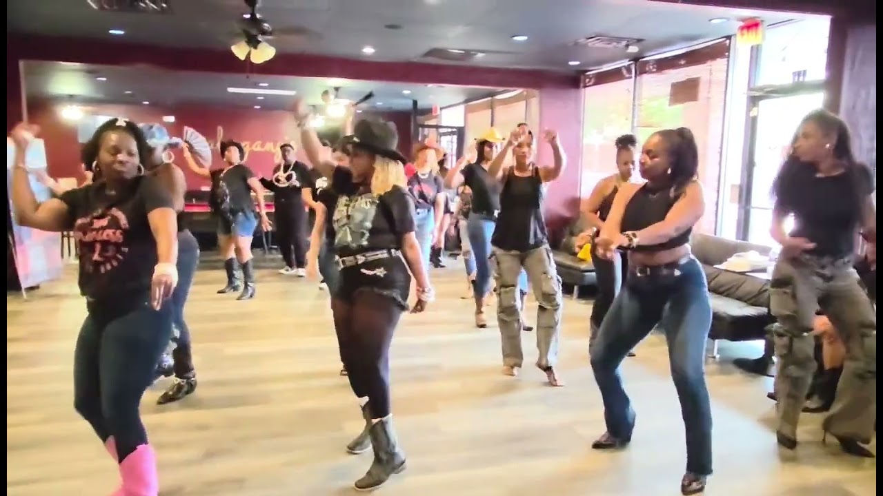 Dangerous | Twista x Morgan Wallen Mashup | Laweziana Line Dance Day Party at Mahogany's