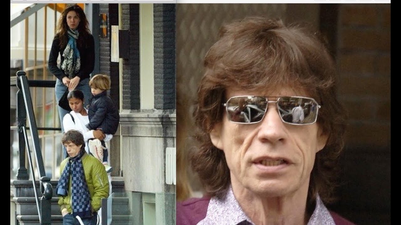 Mick Jagger & Luciana Gimenez Morad & Lucas Maurice in Amsterdam.