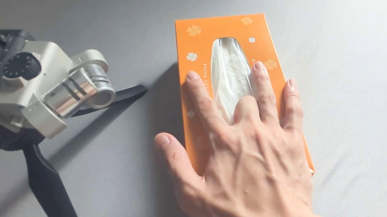 ASMR I'll gently massage the tissue box.