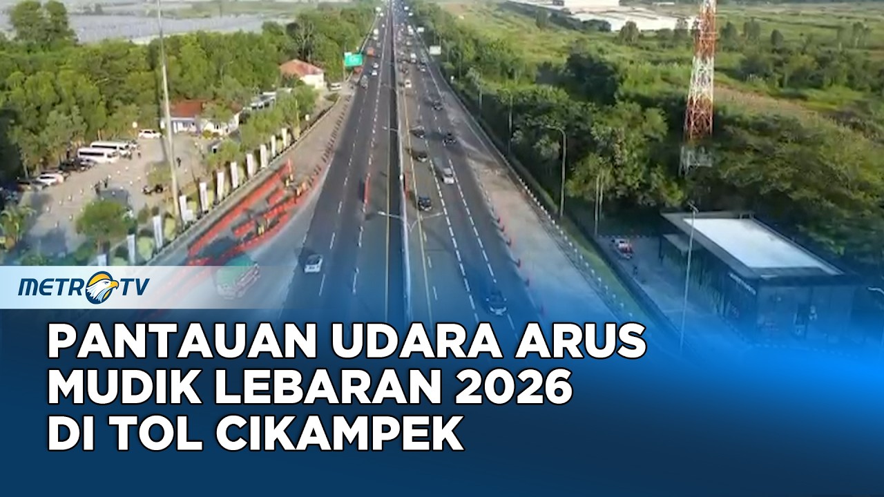 VIsual Drone Tol Cikampek Di Mudik pertama 2026