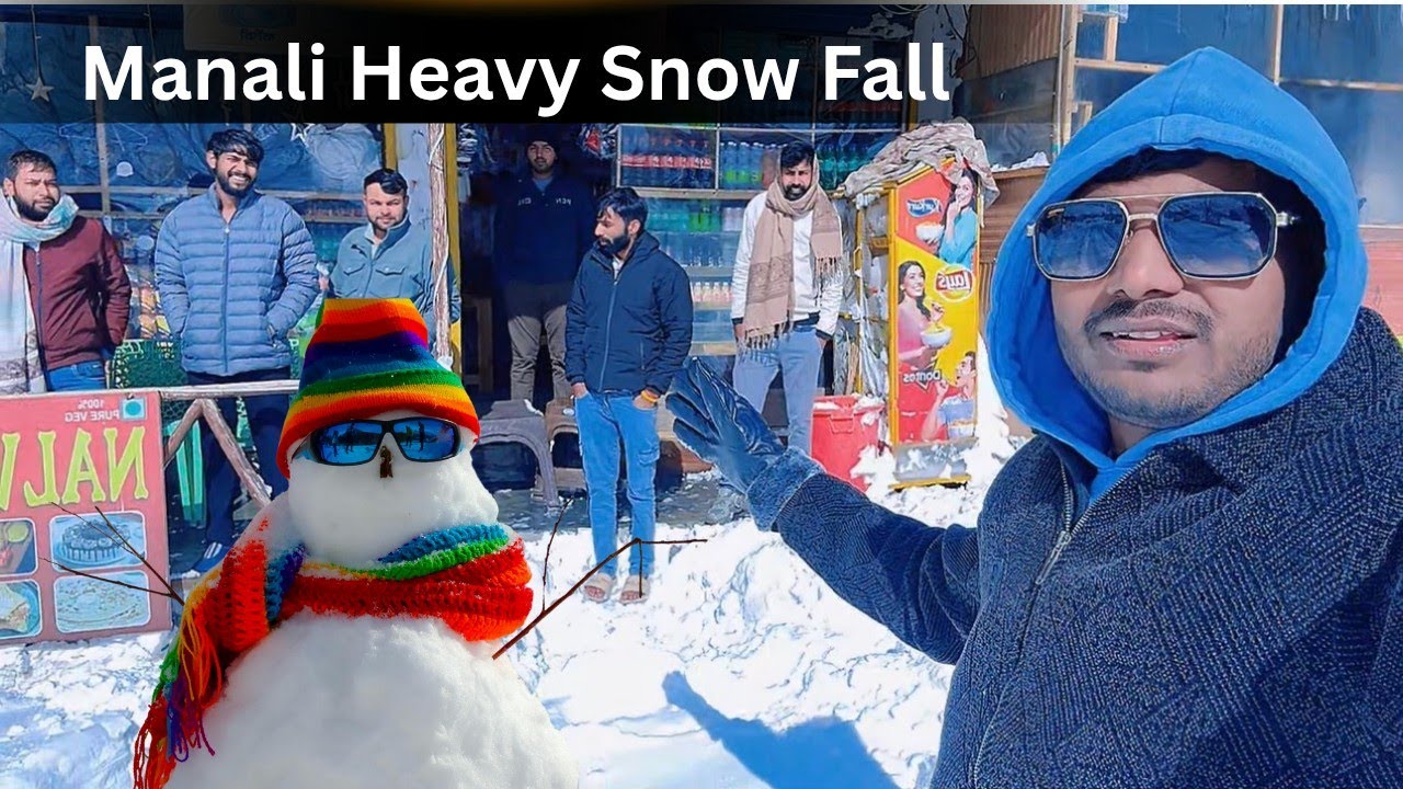 Lucknow To Manali Trip With Friends l Manali Heavy Snow Fall l Manali Adventure #manali 