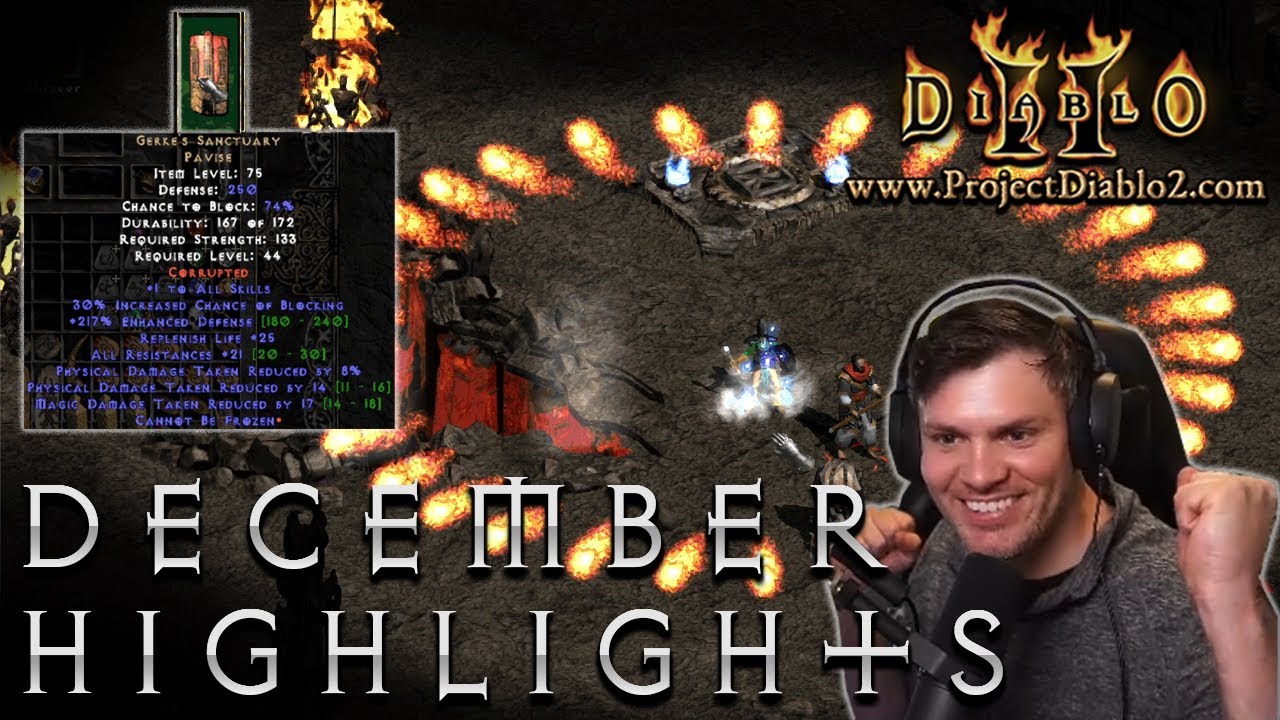 Best Project Diablo 2 Drops and Stream Highlights!!!  December 2020 - GG Corruptions, SOJ and more!!
