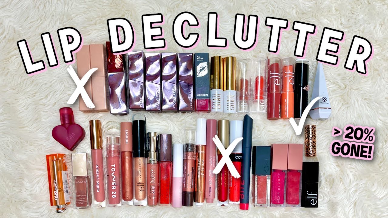 Trying on ALL My Lipsticks & Decluttering 20% of Them! (Lipstick Collection Declutter 2023)