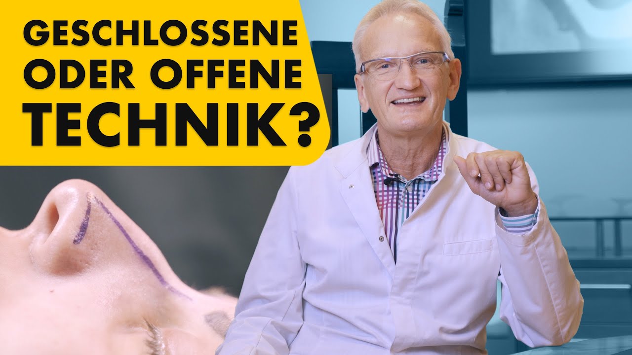 Nasen-OP: Geschlossene vs Offene Technik im Vergleich (mit OP-Video) | Nasenkorrektur Dr. Jungwirth