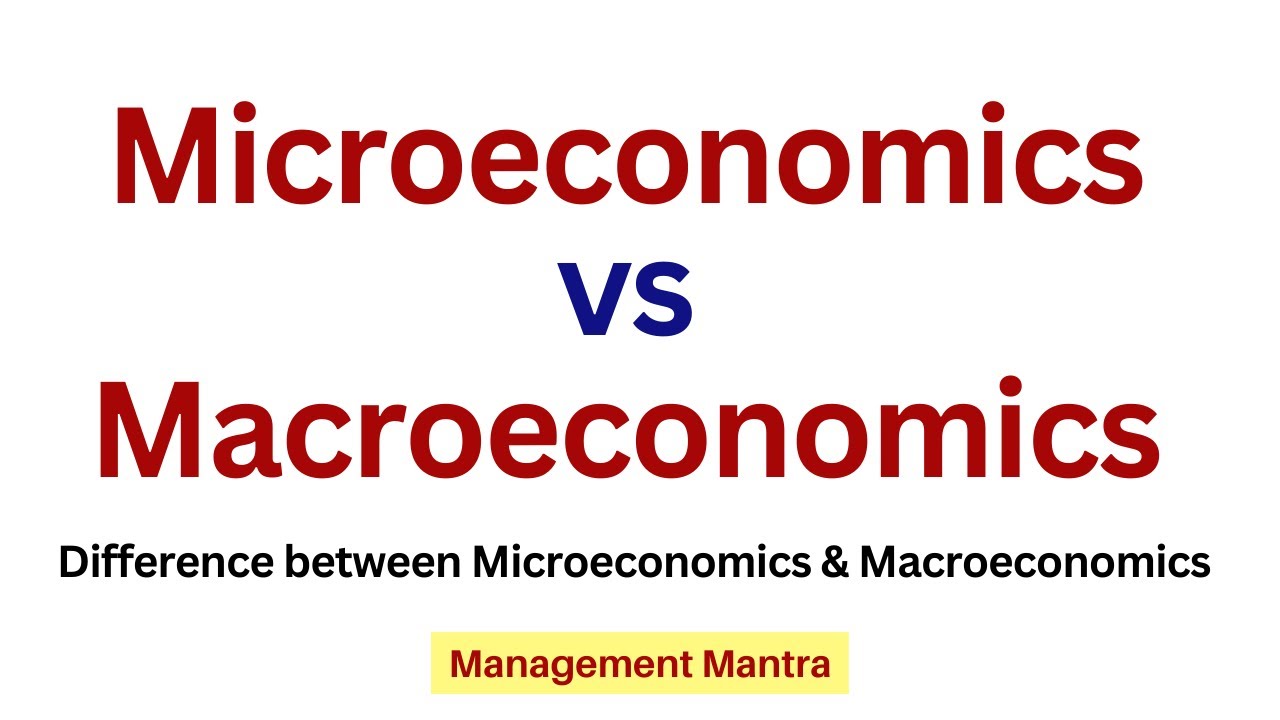 Difference Between Micro Economics And Macro Economics
