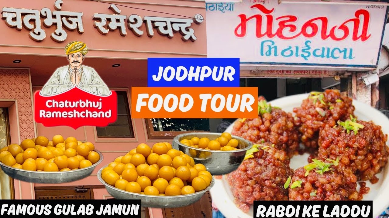 Exploring Jodhpur's Sweet Delights: Chaturbhuj famous Gulab Jamun & Mohan Ji Rabdi Laddu!