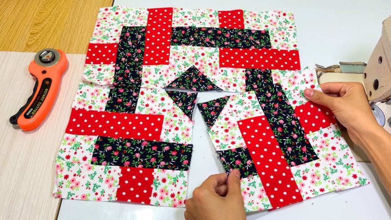 2 Stunning Sewing Ideas With Scrap Fabric For Beginners - Easy Patchwork