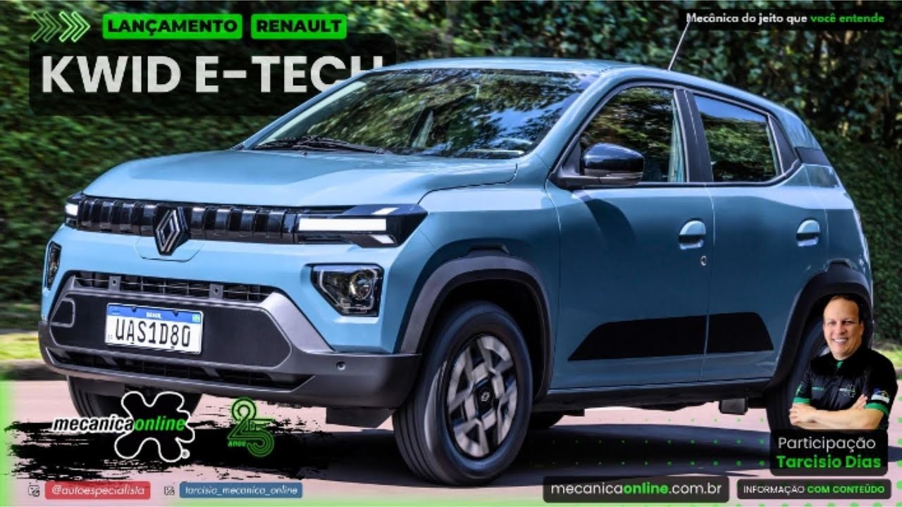 Novo Kwid 100% elétrico chega renovado com 11 sistemas ADAS e preço a partir de R$ 99.990