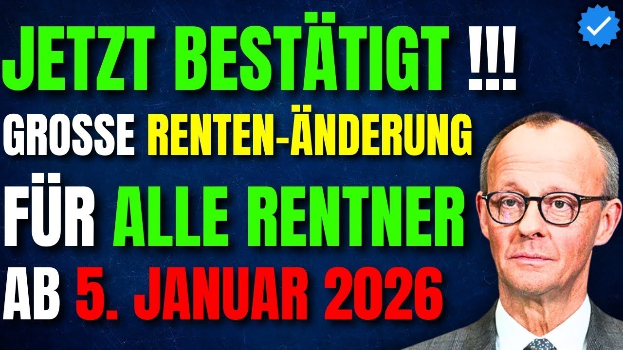 😱 Schock für Rentner: Diese Renten-Änderung gilt ab 17. Januar 2026 für ALLE