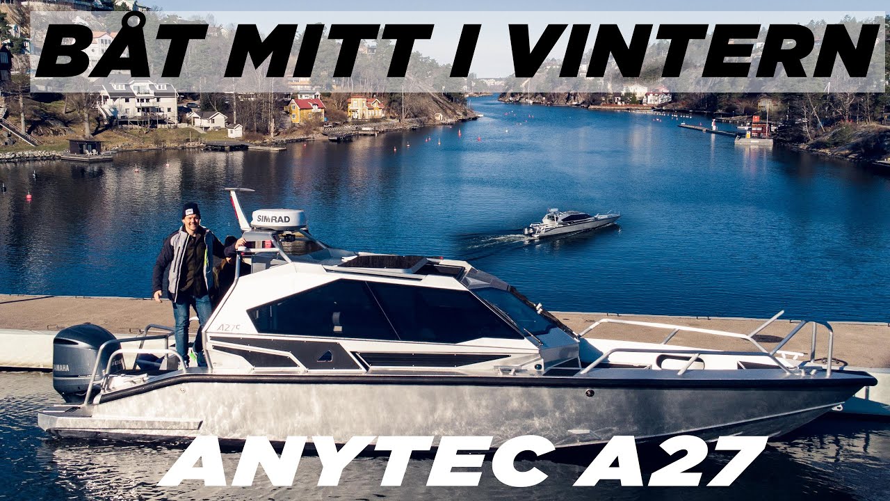 BÅT MITT I VINTERN - TESTAR ANYTEC A27