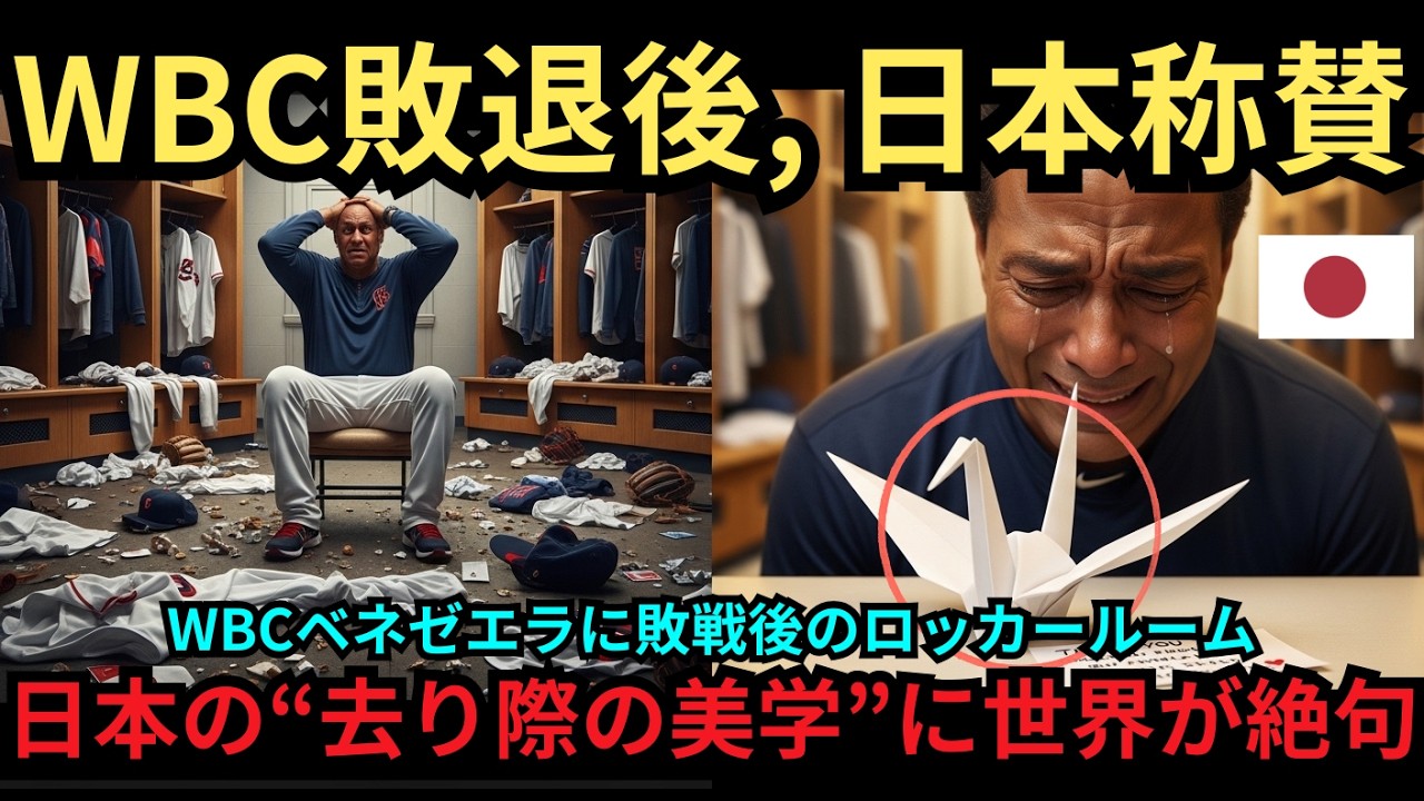 【海外の反応】「日本人は負けて狂ったのか？」WBCベネゼエラ戦敗退後、誰もいない日本のロッカールームに入った米国人スタッフが腰を抜かし、世界中がひっくり返って絶句した理由とは？