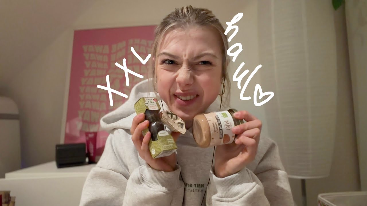 asmr xxl rossmann haul + taste test ✨💕