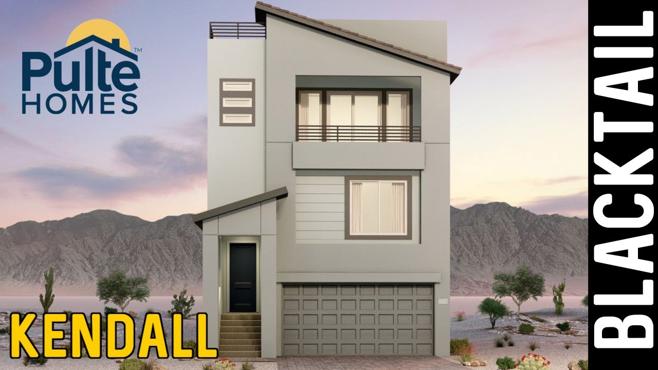 Rooftop Deck Home for Sale Summerlin - Blacktail Pulte - Kendall Model 3-Story starting at $582k+