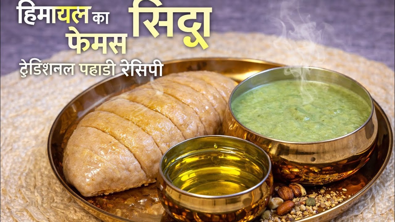 हिमाचल का फेमस सिद्धू | स्टीम्ड पहाड़ी डिश | स्पेशल चटनी के साथ | Complete Recipe