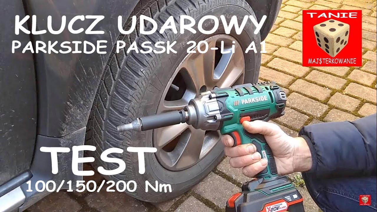 PARKSIDE PASSK 20-Li A1  Test 100/150/200 Nm !!! Akumulatorowy Klucz udarowy z Lidla