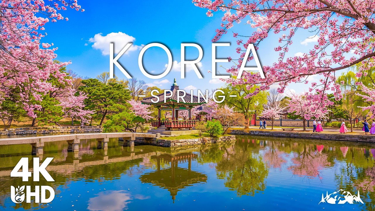 Korea Spring 4K &ndash; Mountain Blossoms, Historic Palaces & Calm River Landscapes