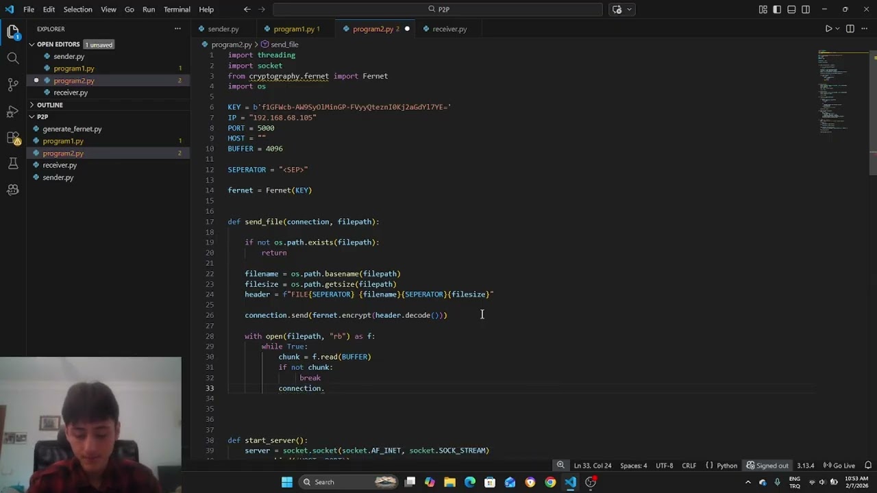 3 - adding file transfer system to our decentralized messaging app, python tutorial