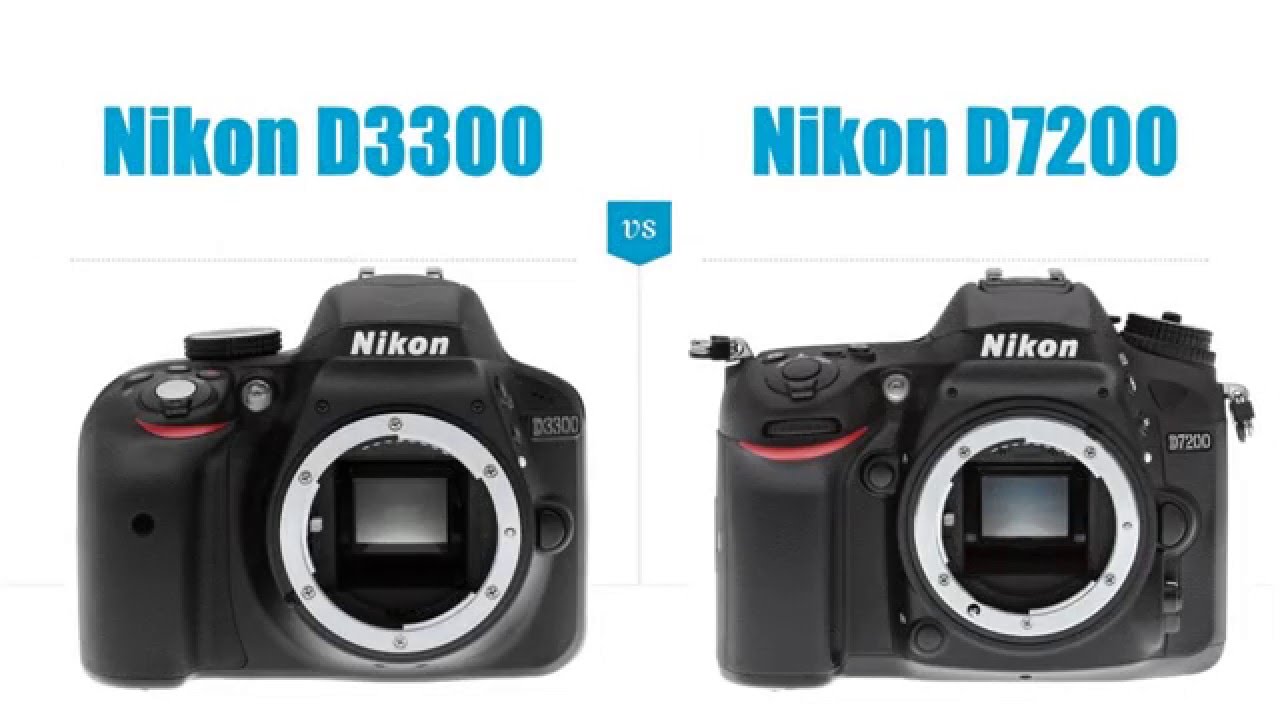Nikon D3300 vs D7200