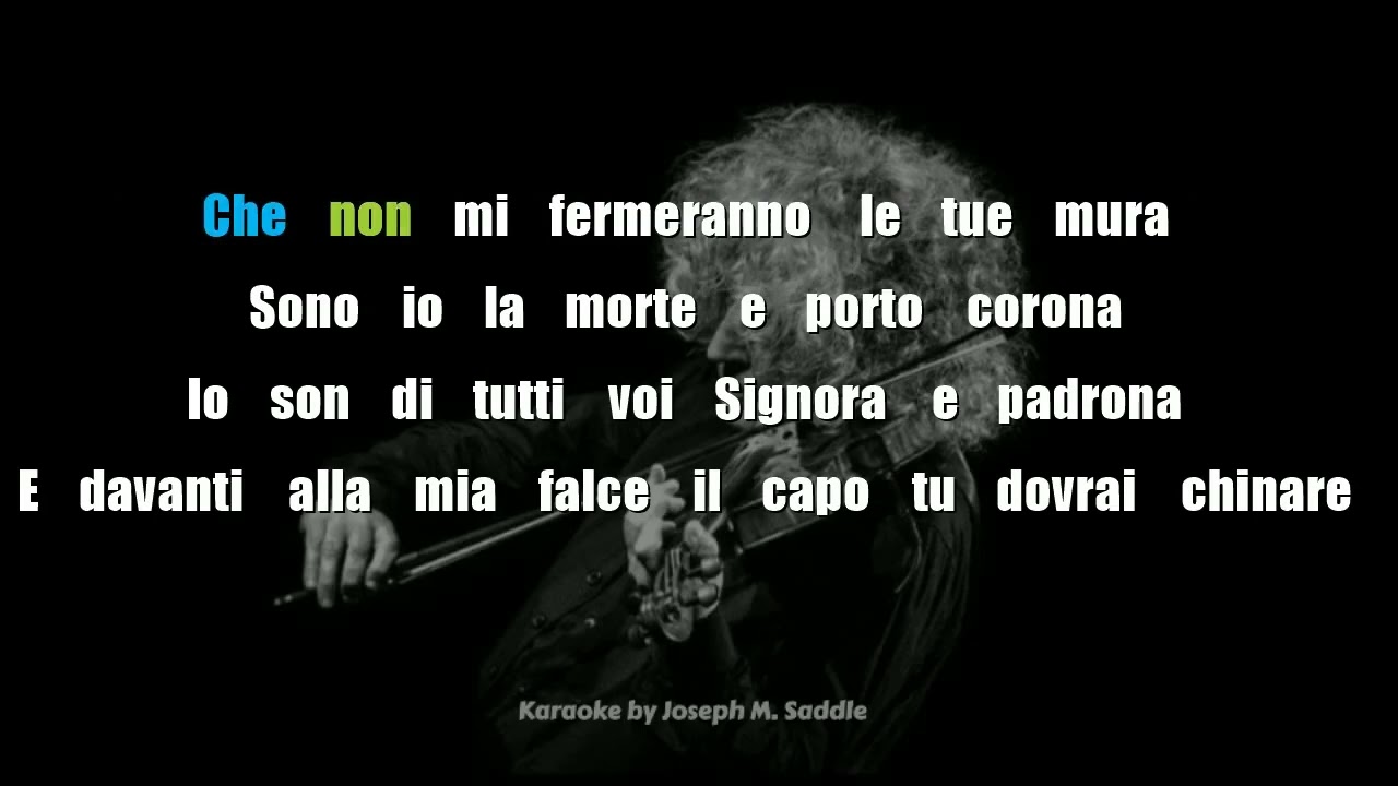 Ballo in FA# minore di Angelo Branduardi - KARAOKE