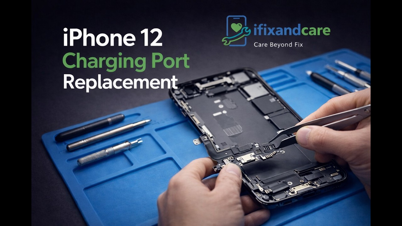iPhone 12 Charging Port Replacement | Step-by-Step Repair by iFixandCare | Care Beyond Fix
