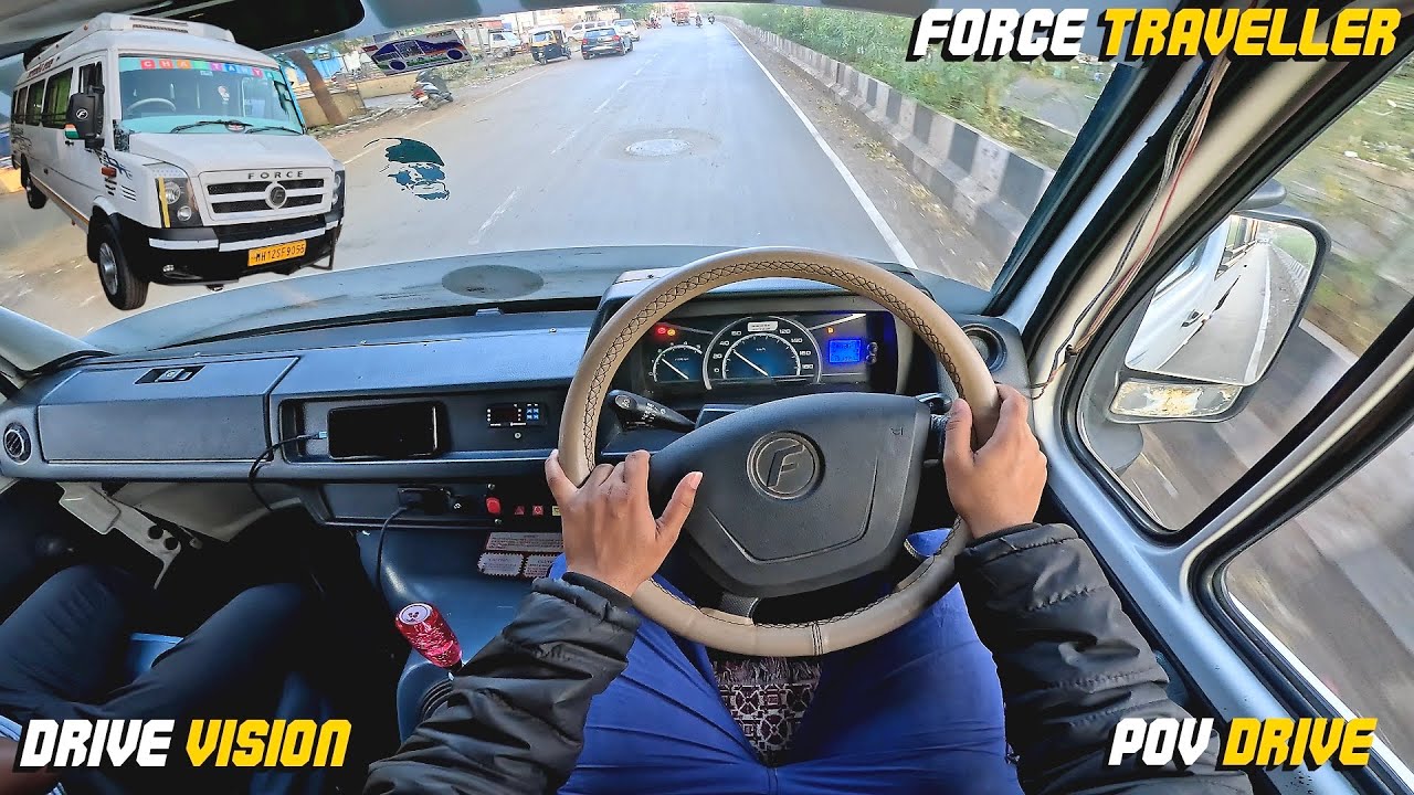 FORCE TRAVELLER : POV DRIVE | The Best Bus Drive Experience | #force #traveller #povdrive #asmr 