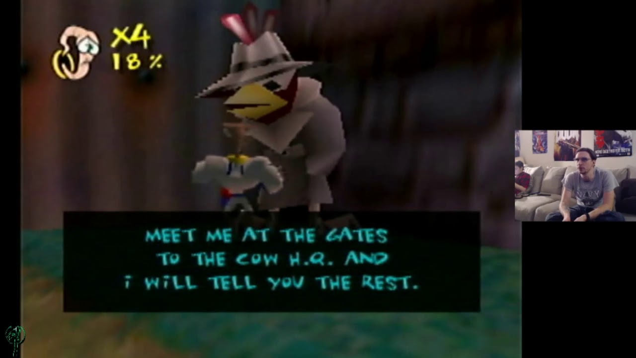 Let's kick cow, I love the smell of decapitated bovines in the morning... (Earthworm Jim 3D)