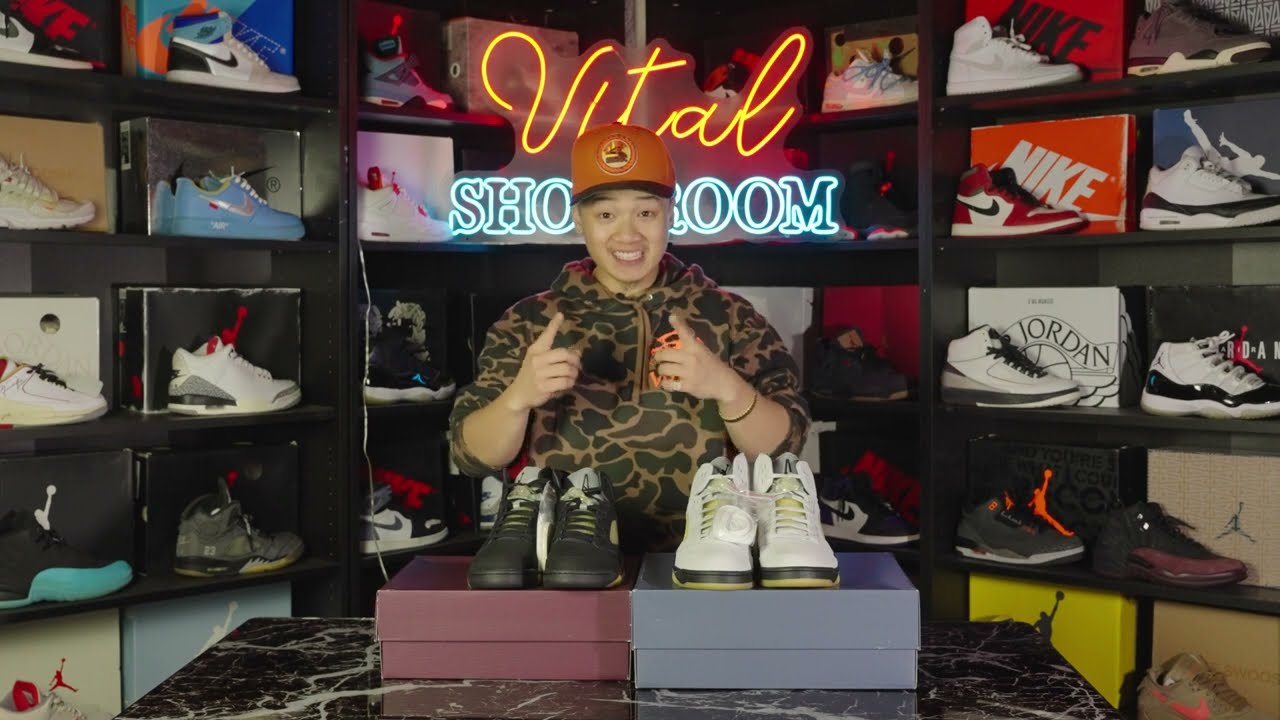 A Vital 4K Review of the A Ma Maniere xJordan 5 "Dusk & Dawn!" Comparison & Detailed Look!