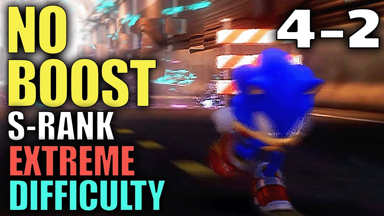 Sonic Frontiers Cyberspace 4-2 S-Rank (No Boost) Extreme Difficulty