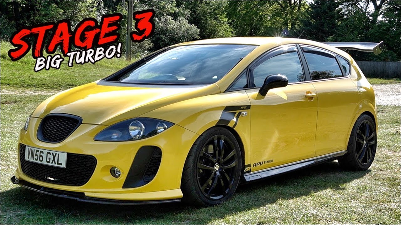 Этот большой турбодвигатель SEAT Cupra *STAGE 3 440 л.с.* просто пожирает дорогу
